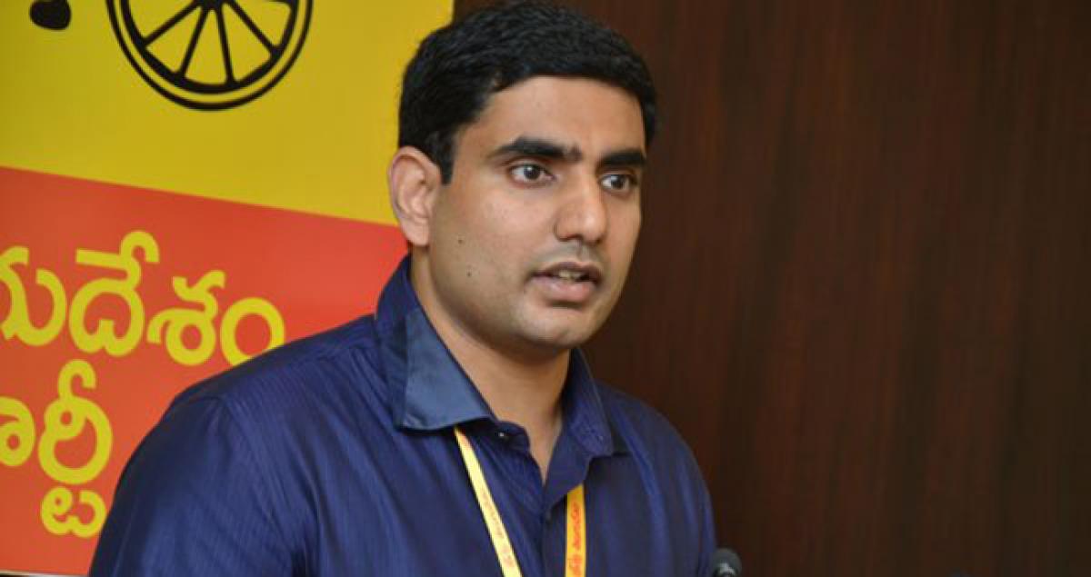 Nara Lokesh all set to join Cabinet in April